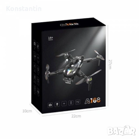 Професионален дрон a168 с 8k hd wifi камера и gps , снимка 4 - Дронове и аксесоари - 54155206
