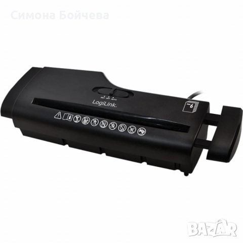 Шредер за хартия LogiLink „Aktenvernichter“ (Streifenschnitt 6 мм) с регулируема ширина, снимка 4 - Други стоки за дома - 52843332