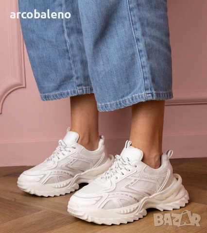 Дамски ниски маратонки Lirana с дебела подметка, 4цвята , снимка 7 - Маратонки - 53407258