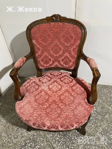 Бароково кресло, снимка 6 - Дивани и мека мебел - 52886198