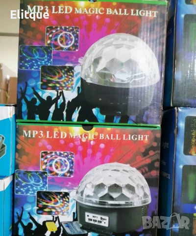Диско LED лампа с дистанционно управление и USB флашка 💡🎶