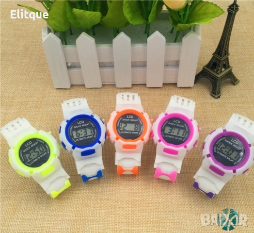 Ултра лек и мек детски ръчен часовник за момчета и момичета син или розов., снимка 6 - Детски - 52800038