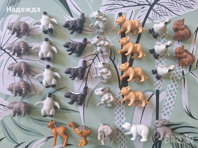 Колекция животни Kinder Surprise Natoons Baby animals and dinosaurs