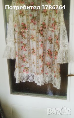 Лятна блуза - туника дантелена, снимка 10 - Туники - 46188094