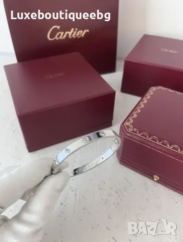 Cartier сребриста гривна , снимка 8 - Гривни - 48092417