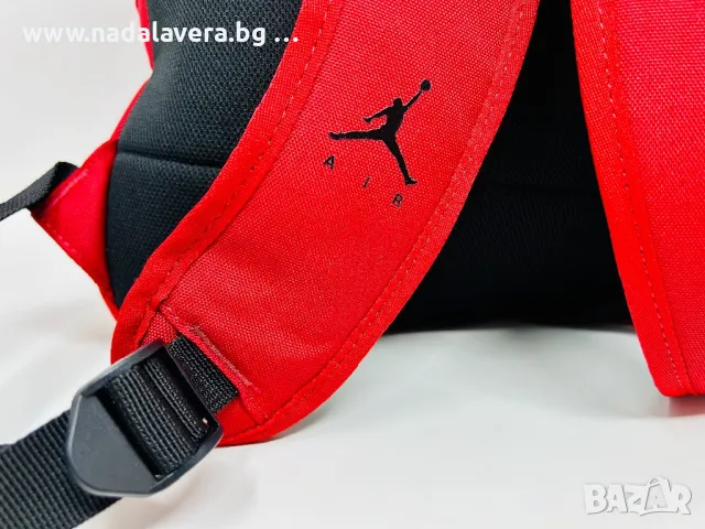 Раница Nike JORDAN Backpack Black and Red Джордан Найк Нова, снимка 8 - Чанти - 46581508