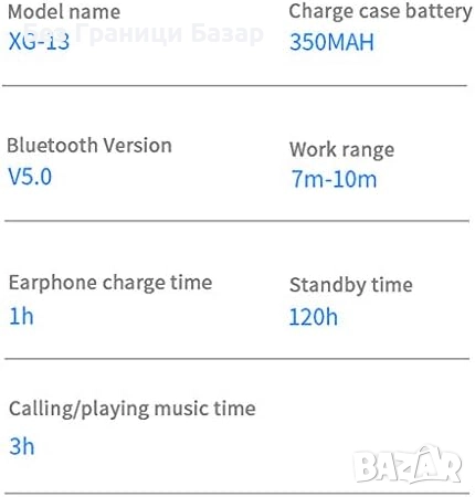 Нови Мини True Wireless слушалки IPX5 водоустойчиви с шумопотискане стерео звук кутия за зареждане, снимка 5 - Bluetooth слушалки - 52583006