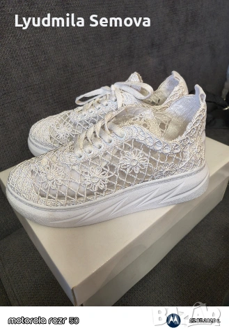 Адидас балерина/ кецове дантела / елегантни обувки на ток , снимка 5 - Кецове - 53828565