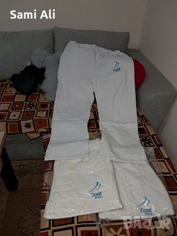 Продавам 500 чисто нови работни панталони в бял цвят. Панталоните са в, снимка 5 - Панталони - 53835448