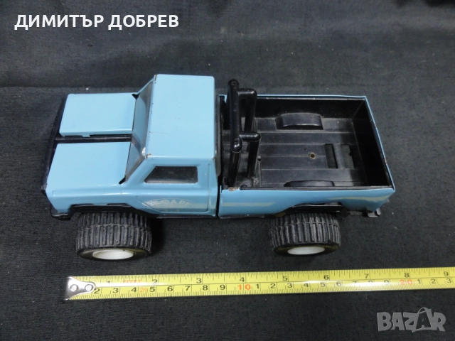 СТАРА РЕТРО СОЦ НРБ МЕТАЛНА ИГРАЧКА ПИКАП САФАРИ МИР РАЗГРАД, снимка 7 - Колекции - 52864437