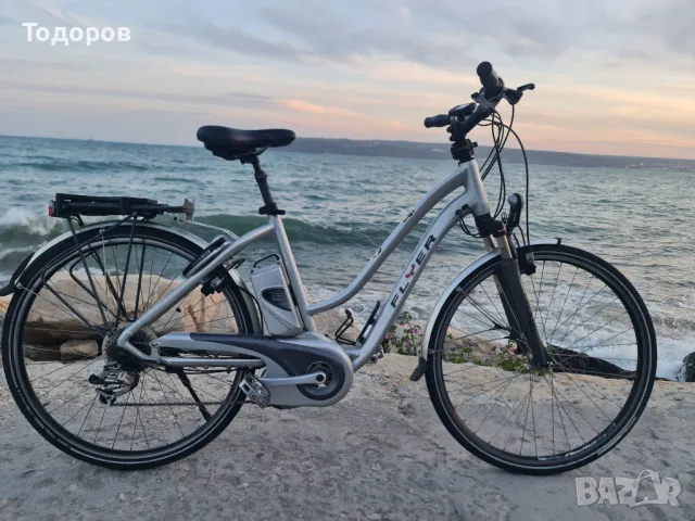 Качествен швейцарски електрически велосипед колело Flyer Panasonic 36 волта, снимка 16 - Велосипеди - 50320568