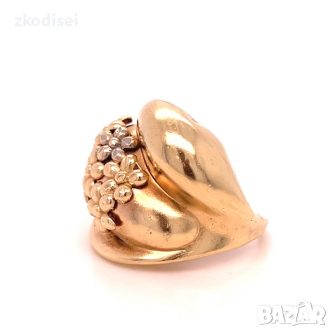 Златен дамски пръстен 5,64гр. размер:53 14кр. проба:585 модел:35610-1, снимка 2 - Пръстени - 52575209