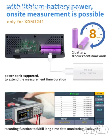 OWON XDM1241 MultiMeter Мултицет, снимка 9 - Други инструменти - 46946771