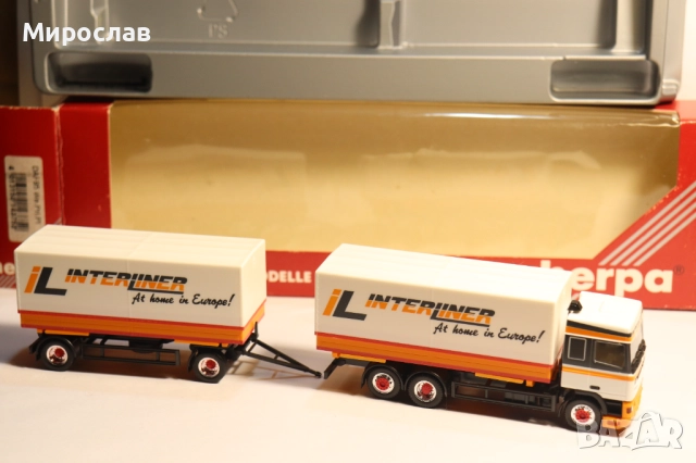 HERPA 1:87 H0 ДАФ DAF 95 TIR КАМИОН МОДЕЛ, снимка 10 - Колекции - 52966648