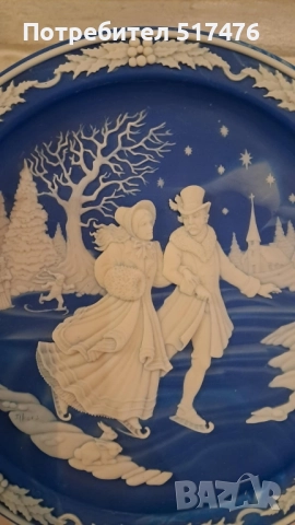 Колекционерски 3d чинии "Коледни камеи" , снимка 3 - Колекции - 52264506