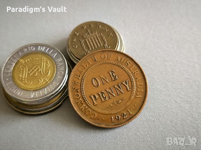 Монета - Австралия - 1 пени | 1921г., снимка 1 - Нумизматика и бонистика - 45607443