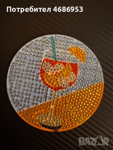 Диамантени поставки за чаши, снимка 9 - Декорация за дома - 52915020