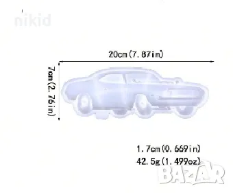 Голяма кола автомобил ретро лада силиконов молд форма фондан шоколад смола декор, снимка 2 - Форми - 47198176