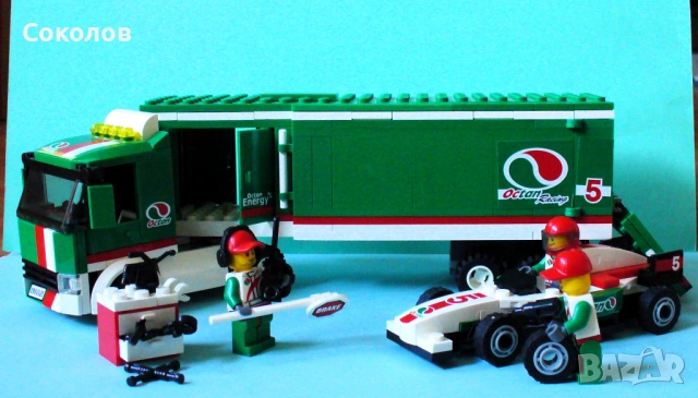 LEGO City Камиони 60020, 60025, 60060 и каскадьорски самолет 60019, снимка 8 - Конструктори - 54000689