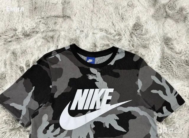 Мъжка тениска Nike Camo Tee, Размер S, снимка 5 - Тениски - 46910045