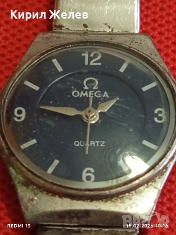Дамски часовник OMEGA QUARTZ JAPAN MOVT много красив стилен дизайн 51818, снимка 7 - Дамски - 53481486