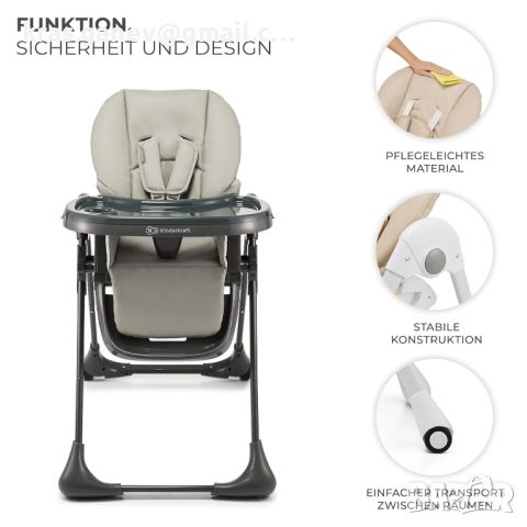 Бебешко Столче за хранене Kinderkraft Tummie, снимка 8 - Други - 45484439