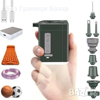 Нова Мини помпа за дюшек/басейн/топки + къмпинг лампа + вентилатор, снимка 4 - Друга електроника - 53693704