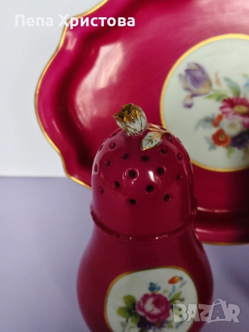 Комплект от поднос и две солници  Richard Ginori, снимка 6 - Аксесоари за кухня - 52655300