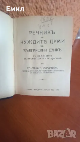 Антикварен "Речник на чуждите думи в българския езикъ", снимка 3 - Специализирана литература - 50036877