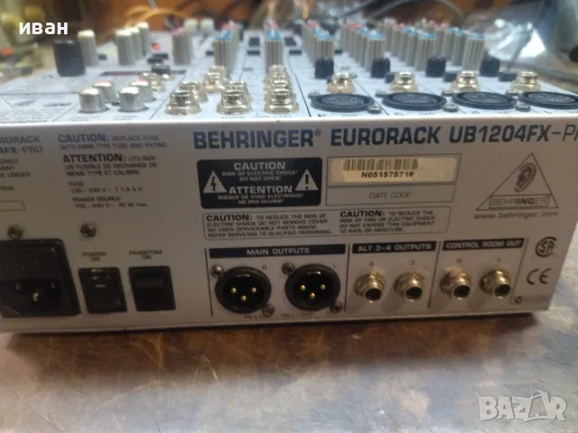 Behringer UB1204FX, снимка 5 - Ресийвъри, усилватели, смесителни пултове - 48998180