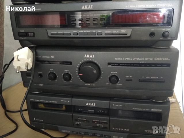 Аудио уредба Акаи с грамофон, снимка 3 - Аудиосистеми - 45652511