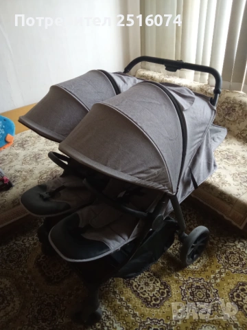 Комбинирана бебешка количка за близнаци , снимка 3 - Стоки за близнаци - 53650539
