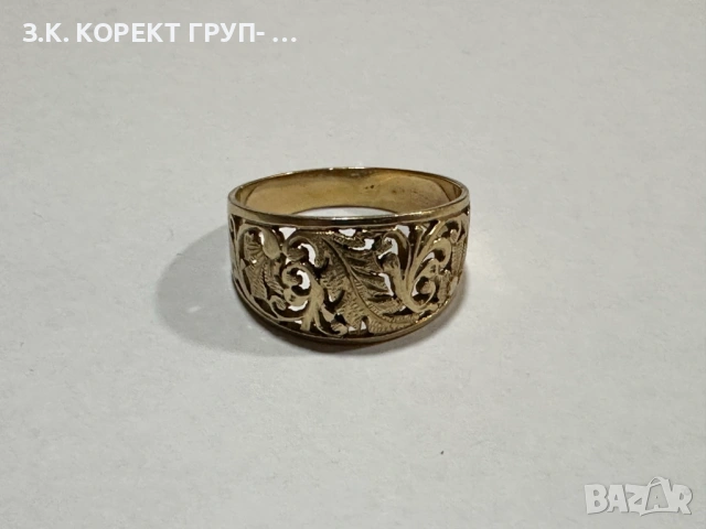 Златен пръстен 14к, 5,72гр, снимка 4 - Пръстени - 53977330