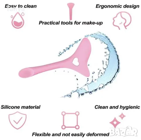Мултифункционален шаблон / форма за грим, очна линия, червило, вежди, комплект, многократна употреба, снимка 17 - Други - 48412901