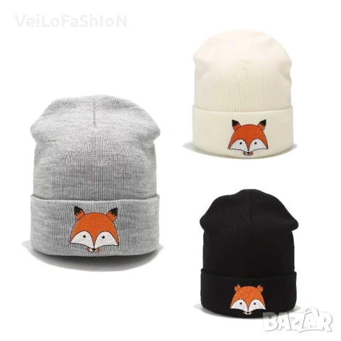 Нова зимна детска шапка с Лисичка