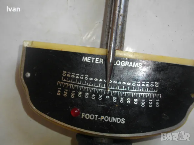 0-140Nm Немски старо качество със звукова индикация стрелкови ДИНАМОМЕТРИЧЕН КЛЮЧ МАНОСКОП 140 нютон, снимка 5 - Други инструменти - 46993985