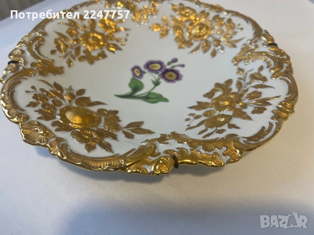 Фруктиера/ Плато порцелан Meissen, снимка 5 - Антикварни и старинни предмети - 52034985