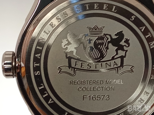 Мъжки часовник Festina F16573 като нов, снимка 7 - Мъжки - 52724033