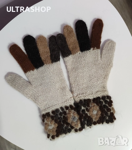 Уникални Дамски вълнени ръкавици , снимка 6 - Ръкавици - 52818511