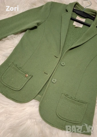 Зелено сако за гръдна обиколка от 86см до 106см, снимка 2 - Сака - 53539814