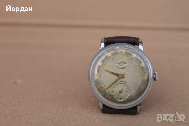 Швейцарски мъжки часовник ''Enicar" /калибър 1292 17 камъка/, снимка 2 - Мъжки - 53444647