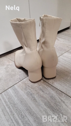 Кожени дамски боти, снимка 5 - Дамски боти - 51632641