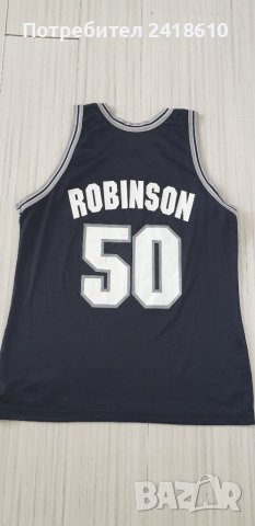 Champion David Robinson #50 San Antonio Spurs Vintage 90S Mens Size 44 - S /M ОРИГИНАЛ! МЪЖКИ Баскет, снимка 8 - Спортни дрехи, екипи - 45996578