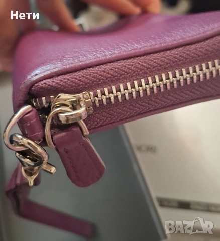 Дамско портмоне от естествена кожа "Enzo Nori", снимка 4 - Чанти - 51543181