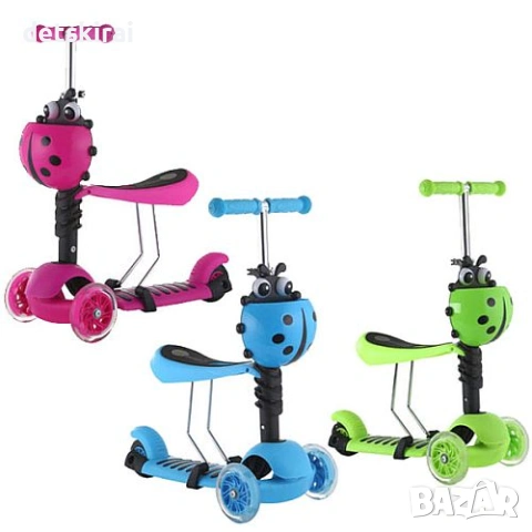 Тротинетка със седалка и дръжка 5в1  , снимка 3 - Скутери и тротинетки - 54044010