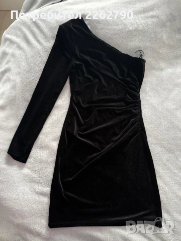 Рокля Mango плат кадифе S