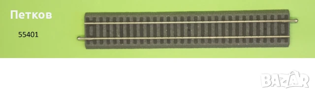 Релси за влакче мащаб H0 PIKO A-track с подложка, снимка 2 - Колекции - 51031399