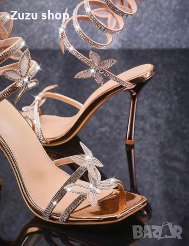 Официални сандали с пеперуди, снимка 9 - Сандали - 50428714