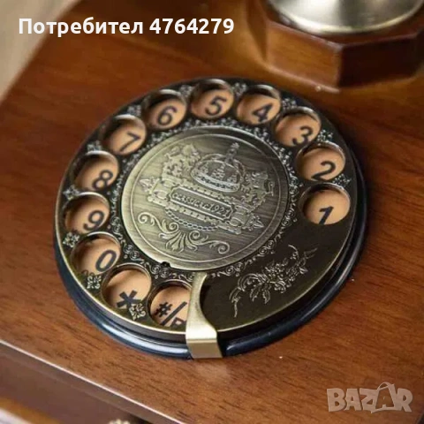 Нов Дървен Ретро Телефон сШайба Работещ Аналогов, снимка 5 - Други - 53885059