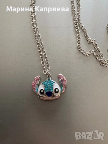 Тематично ново колие на Стич # K-94, снимка 2 - Колиета, медальони, синджири - 51496850